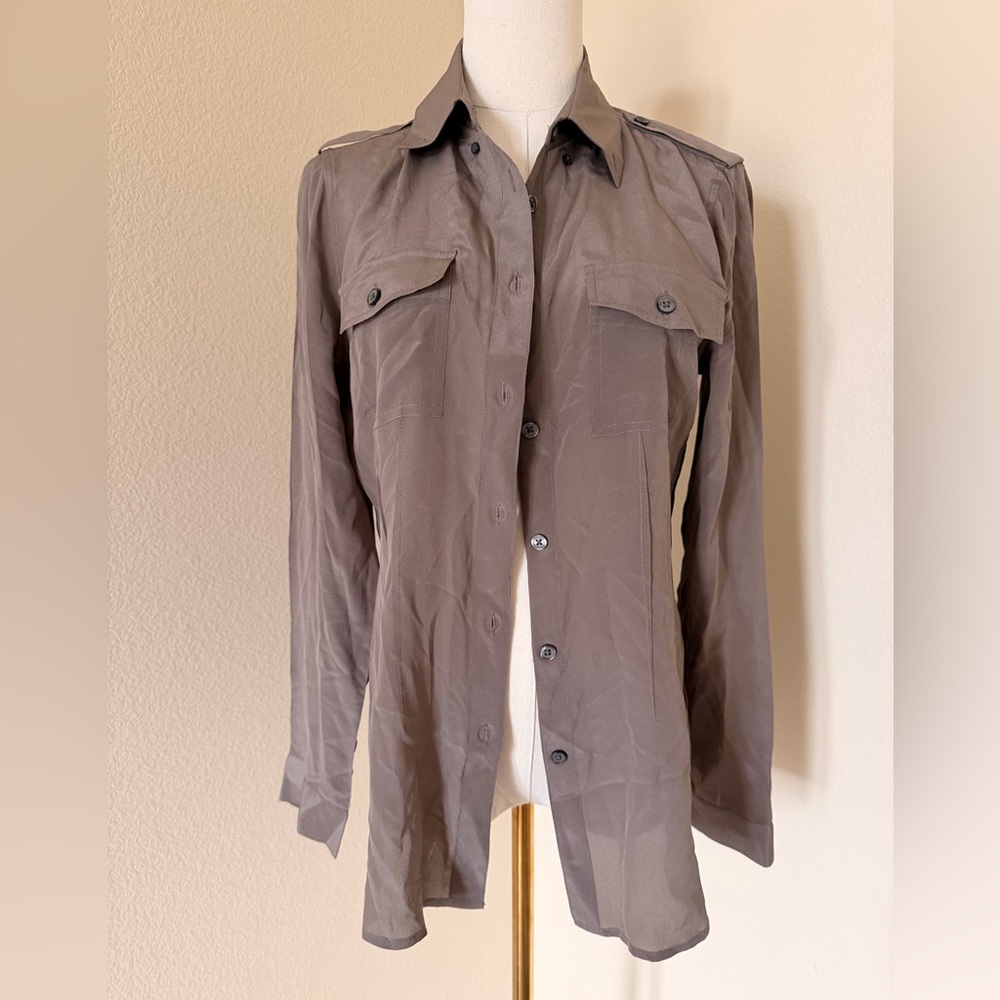 Women’s Neutral Button-Up Shirt